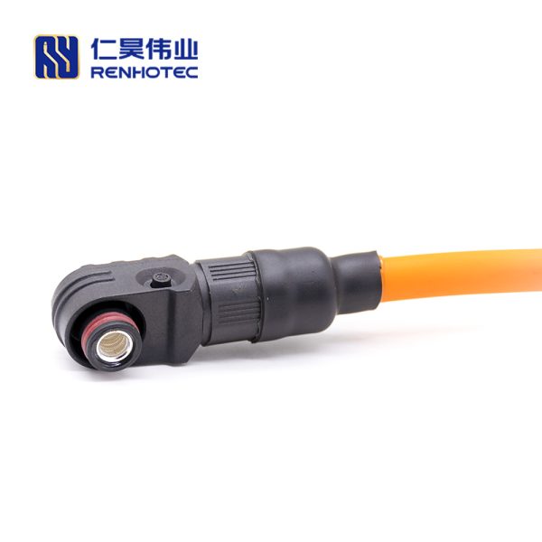 Battery Storage Connector Female Right Angle Plug 6mm 1 Pin 120A