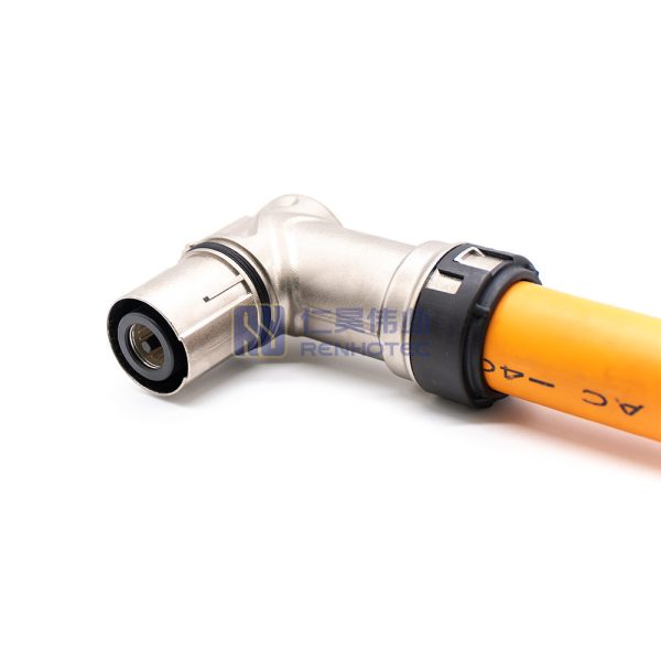 HVIL High Voltage Safety Lock Cable 1 Pin 300A Metal Right Angle Plug 12mm  95mm² 0.5M - Image 6
