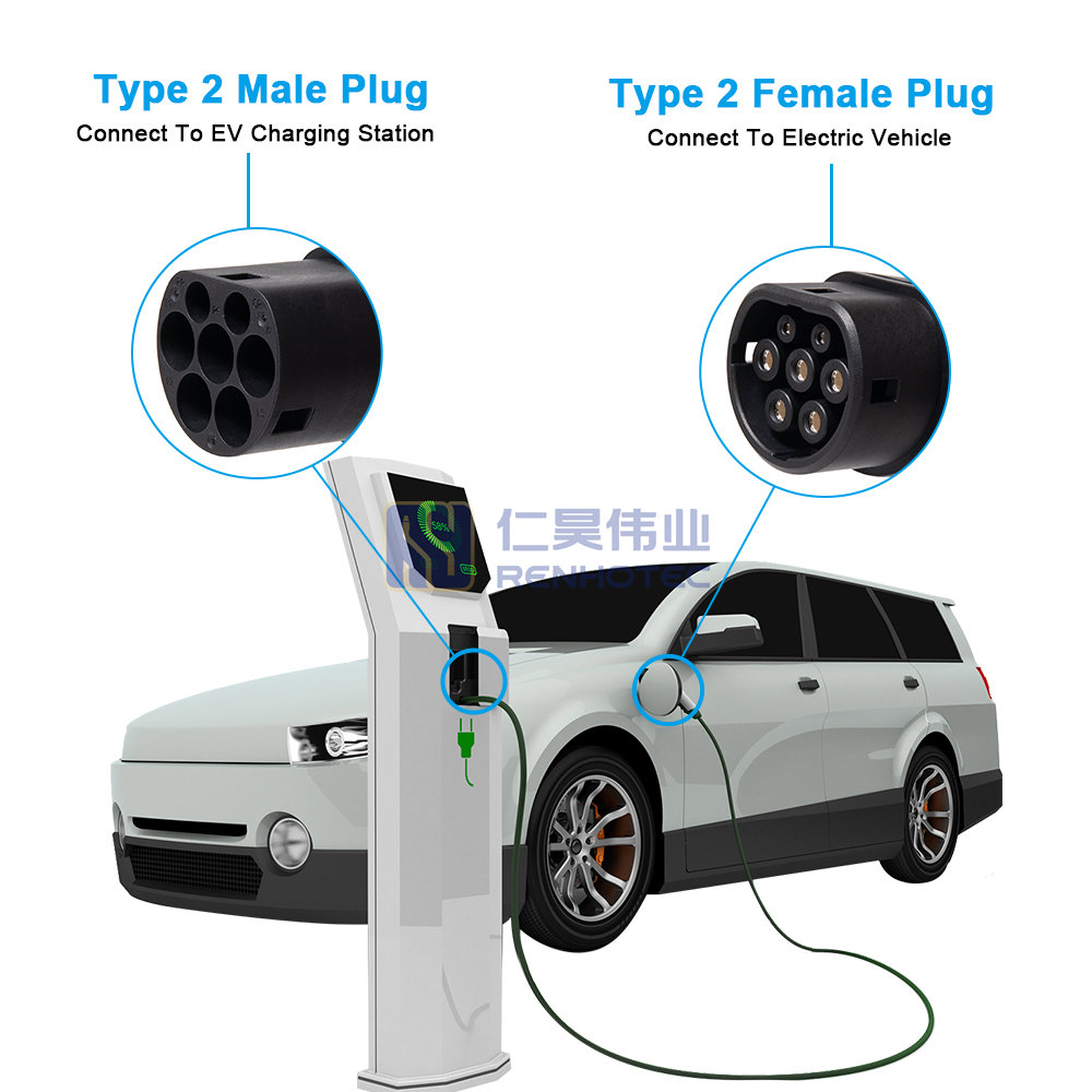 EV Charging Cable Type 2 To Type 2 Electric Car Plug Charger 3