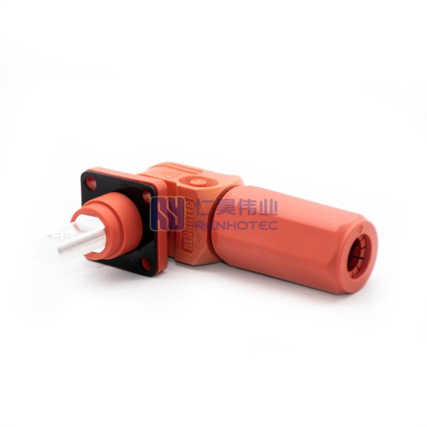 Energy Battery Storage Connector Plug Male Right Angle 350A 12mm 95mm2 IP67 Red - Image 2