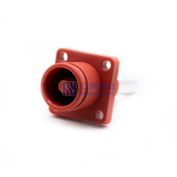 Energy Battery Storage Connector Socket Straight 8mm Bl IP67 Red - Image 2