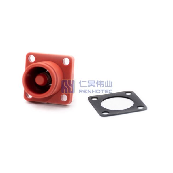 Energy Battery Storage Connector Socket Straight 8mm Bl IP67 Red - Image 4