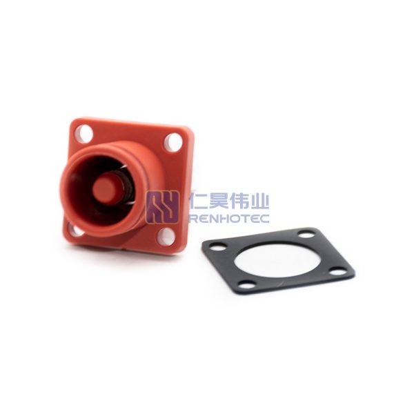 Energy Battery Storage Connector Socket Straight 8mm Bl IP67 Red - Image 3