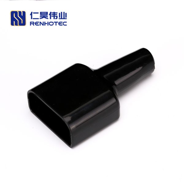 Black Waterproof Dust cable sleeve for 50A 2 Way connector