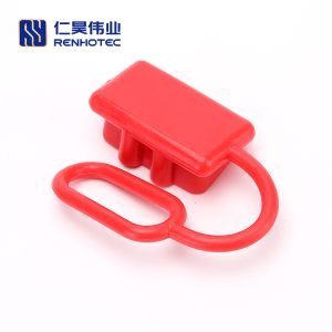 Red Rubber External Protective Dustproof Cover For 2 way 50A Power Connector