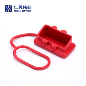 Red Rubber External Protective Dustproof Cover For 2 way 50A Power Connector