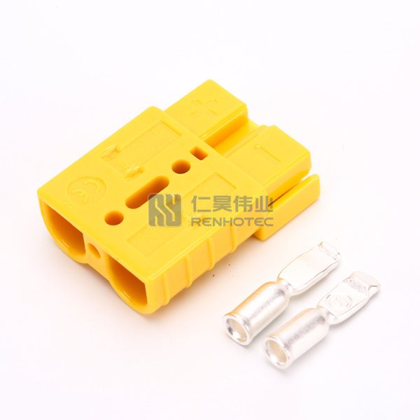 2 Way Forklift Battery  Power Cable Connectors 50A