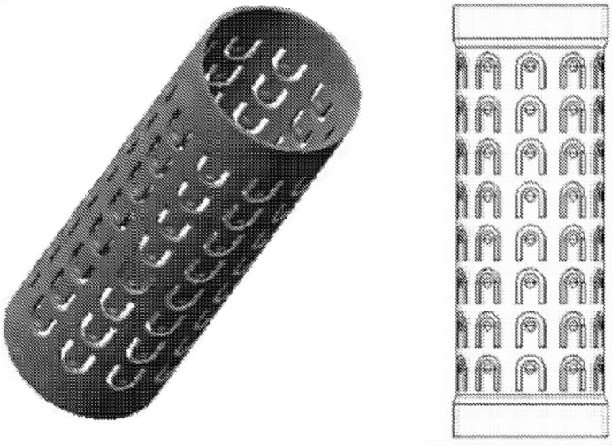 Skeletonized-Connection-Tube-with-Array-of-Bumps