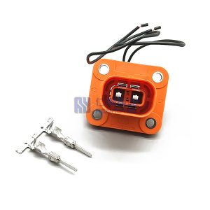 2 Pin High Voltage EV Socket 16A 2.5mm2 A Key Shielded
