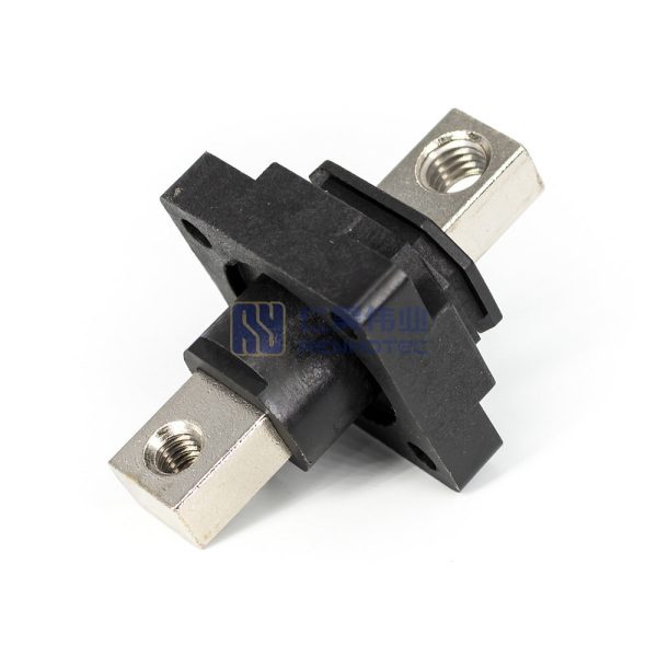 Single Stud Type Junction Blocks 150A Busbar with M8 Busbar with M6 Flange Mounting Black - Image 2