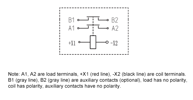 High Voltage DC Contactor-wiring diagram