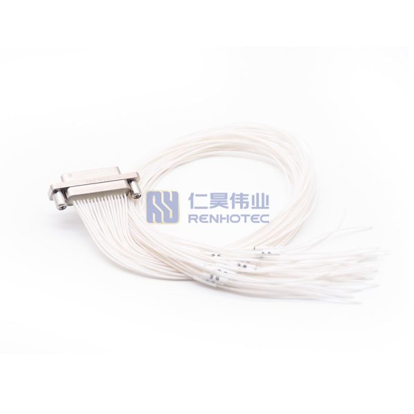 J30J Metal Shell 31pin Pre-Wired Micro-D MIL-Spec Male Connector with 30cm Cable RHT-J30J-31-TJL-30 - Image 2