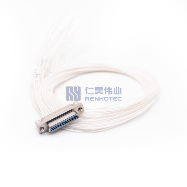 J30J Metal Shell 31pin Pre-Wired Micro-D MIL-Spec Male Connector with 30cm Cable RHT-J30J-31-TJL-30 - Image 3