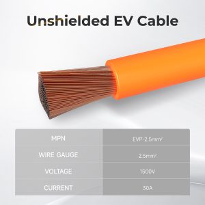1500V 30A Hochspannungskabel ungeschirmt EV Kabel 2.5mm2 Energiespeichersystem Kabel