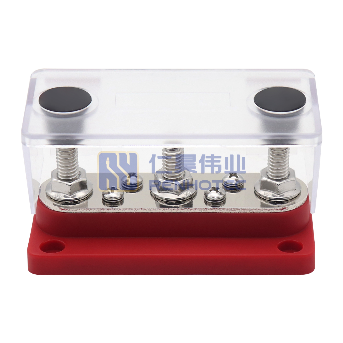 M10 Power Distribution Terminal 3/8in Stud 160A 12V 48V Battery Junction Post Bus Block For Cars Trucks RVs Ships Electrical Systems