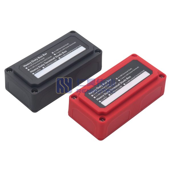 300A Bus Bar Heavy Duty Battery Terminal Distribution Block Bus Barbox with 4 x 5/16"(M8) Terminal Studs for Car Marine RV Truck - Image 8
