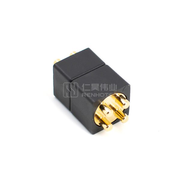 20A floating board to board connector 3mm contact straight male one position four soldering leg through hole (DIP) - Image 4