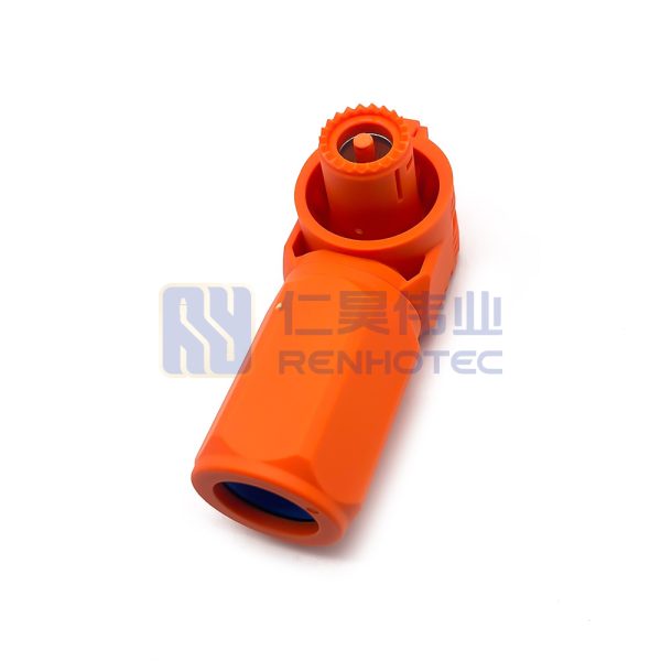 Battery Storage Connector 10.3mm2 Right angle Plug 120mm2 Orange