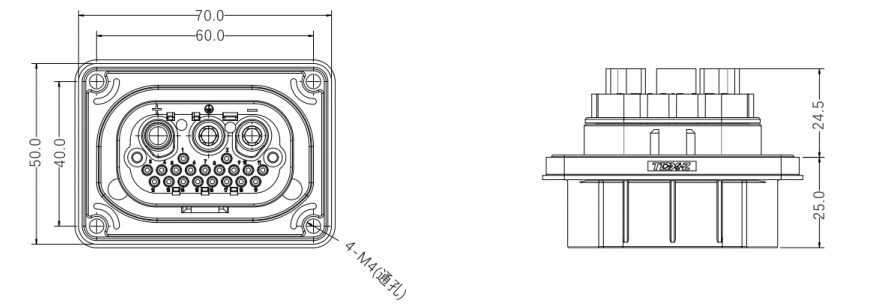 4-Female End without Nut (Non-Floating)