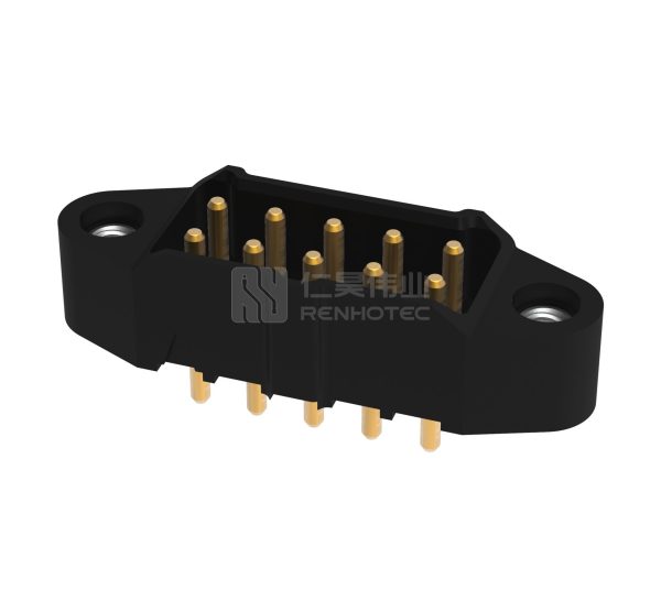 10 Pos 3.00mm Power M80 Male Socket Rectangular Connector
