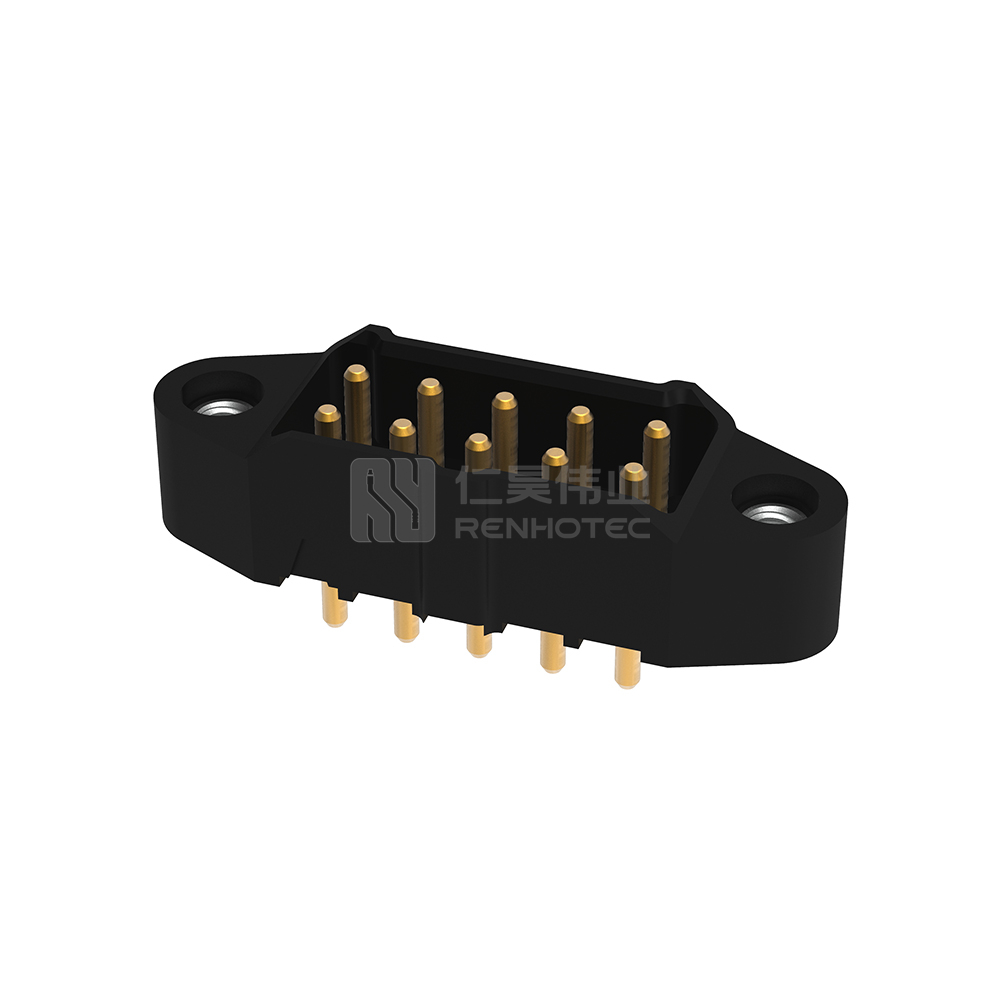 10 Pos 3.00mm Power M80 Male Socket Rectangular Connector