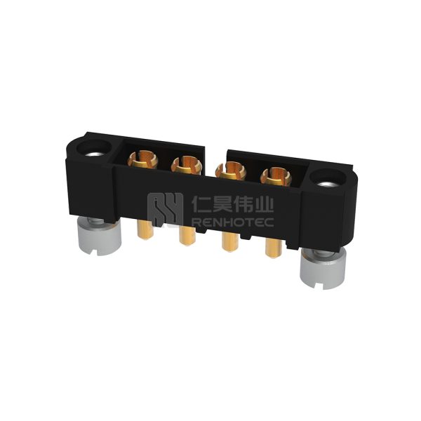 4 Pos 800V 20A 4.00mm Power M80 Male Socket Rectangular Connector