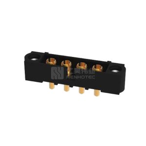 4 Pos 4.00mm Power M80 Male Socket Rectangular Connector