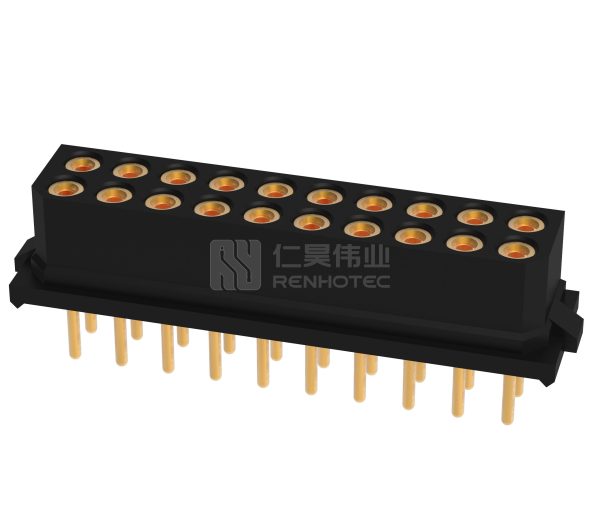 20 Pos 2.00mm Power M80 Female Socket Rectangular Connector