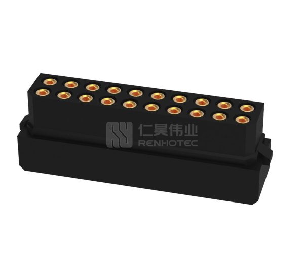 20 Pos 800V 3A 2.00mm Power M80 Female Plug Rectangular Connector