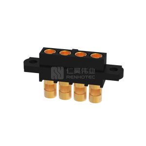 4 Pos 4.00mm Power M80 Female Plug Rectangular Connector for 16AWG