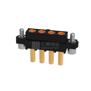 4 Pos 4.00mm Power M80 Female Plug Rectangular Connector