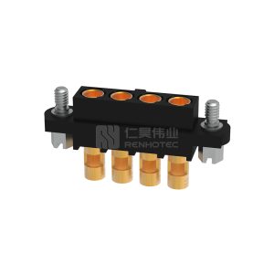 4 Pos 4.00mm Power M80 Female Plug Rectangular Connector for 14AWG