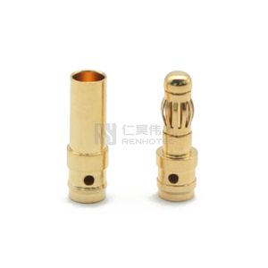 3.5mm Banana Plug Socket Brass Gold Plated Battery Terminal 30A