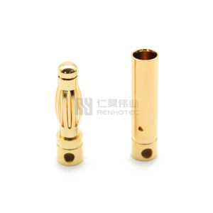 4mm Banana Plug Socket Brass Gold Plated Battery Terminal 40A