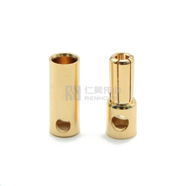 5.5mm Banana Plug Socket Brass Gold Plated Battery Terminal 55A