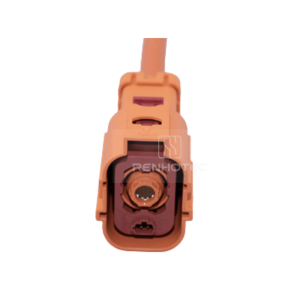 1 POS High Power Electric Vehicle Cable Plug, 200A, 35mm² Shielded Cable, A Key,Straight