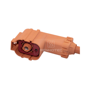 1 POS High Power Electric Vehicle Cable Plug, 150A, 25mm² Shielded Cable, A Key, Right Angle