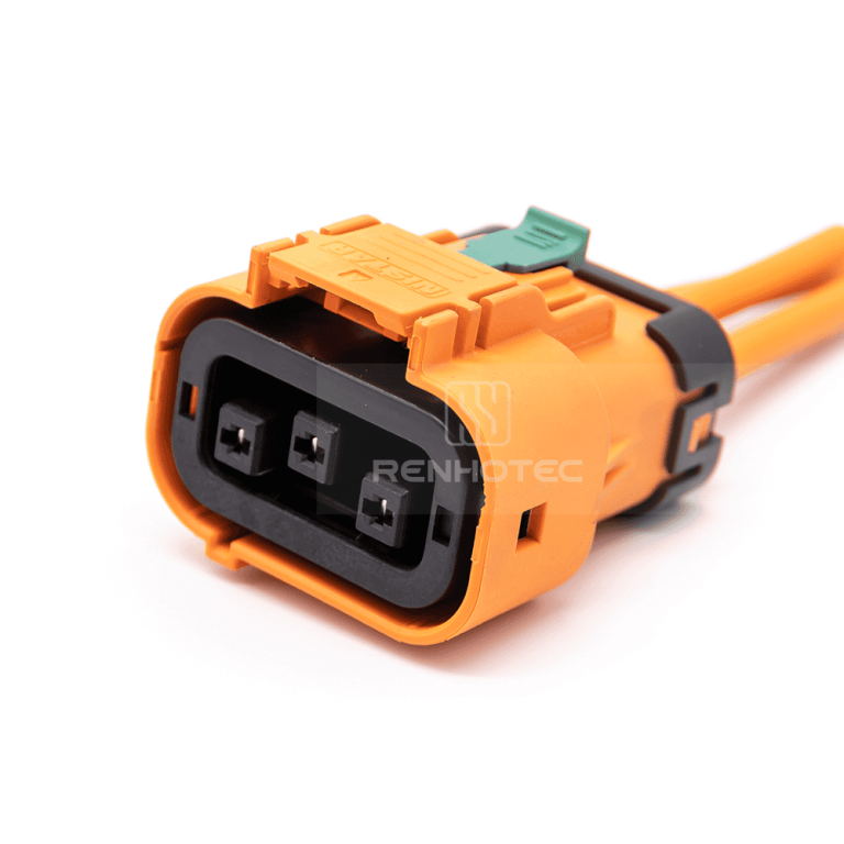 3 POS High Voltage Interlock Connector Plastic Plug, 16A, 2.5mm² ...