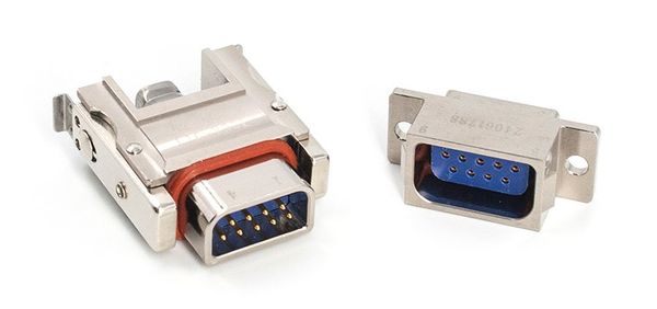 Asymmetrische Gehäusegeometrie des Renhotec Rechtecksteckers