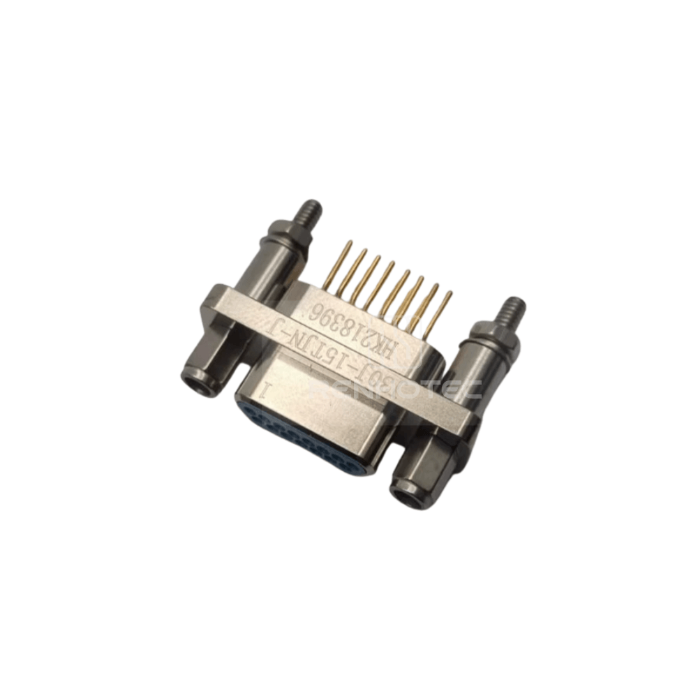 J30J(MIL-DTL-83513 / MDM) Metal Shell 15pin Straight PCB Micro-D MIL-Spec Male Connector, 1.27x2.54mm Grid