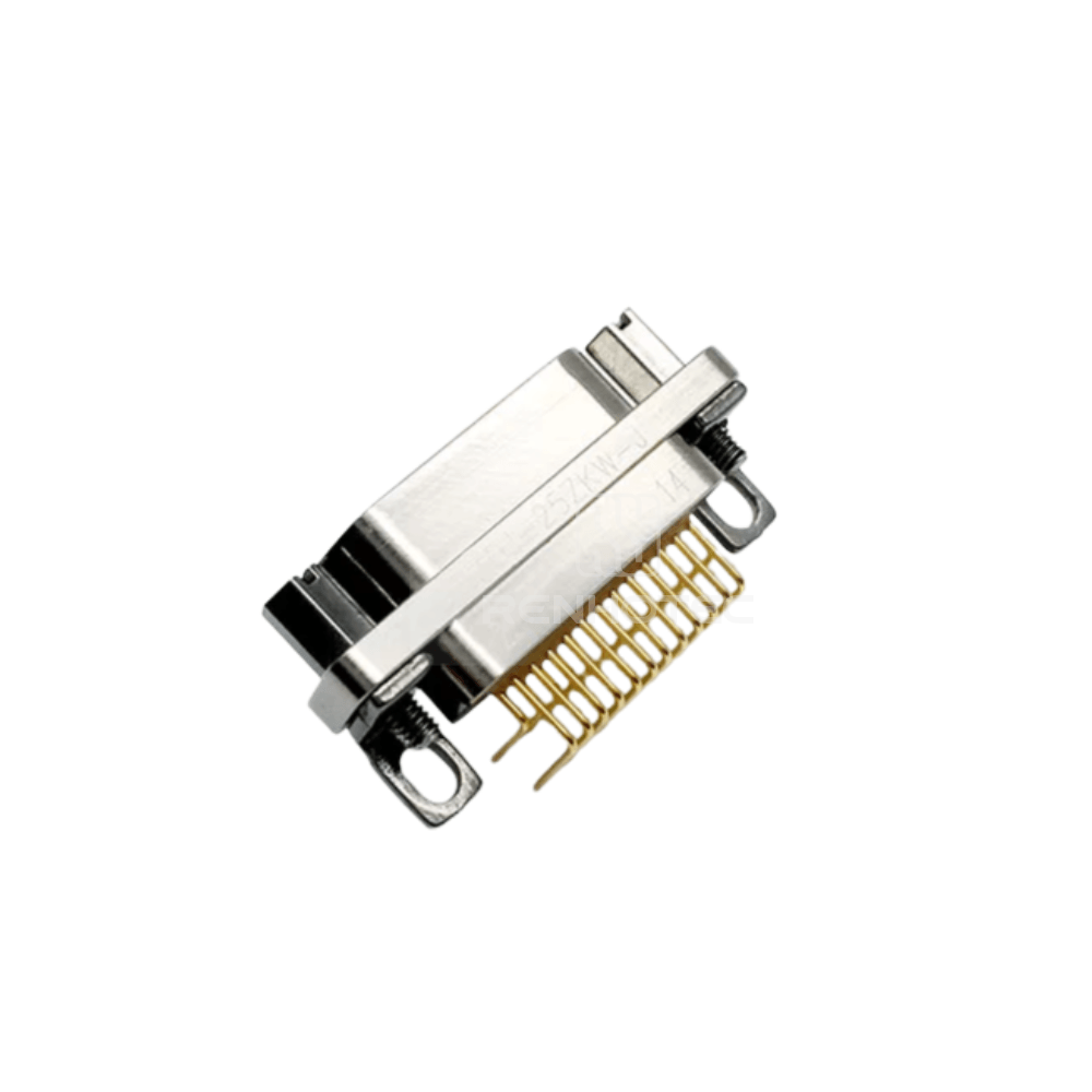 J30J(MIL-DTL-83513 / MDM) Metal Shell 25pin 90 Degree PCB Micro-D MIL-Spec Female Connector, 1.27x2.54mm Grid