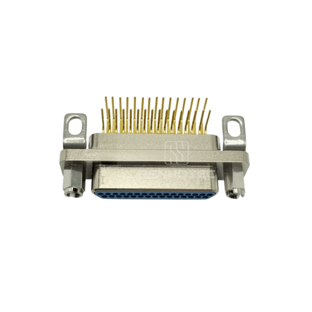 J30J(MIL-DTL-83513 / MDM) Metal Shell 31pin 90 Degree PCB Micro-D MIL-Spec Male Connector, 1.27x2.54mm Grid