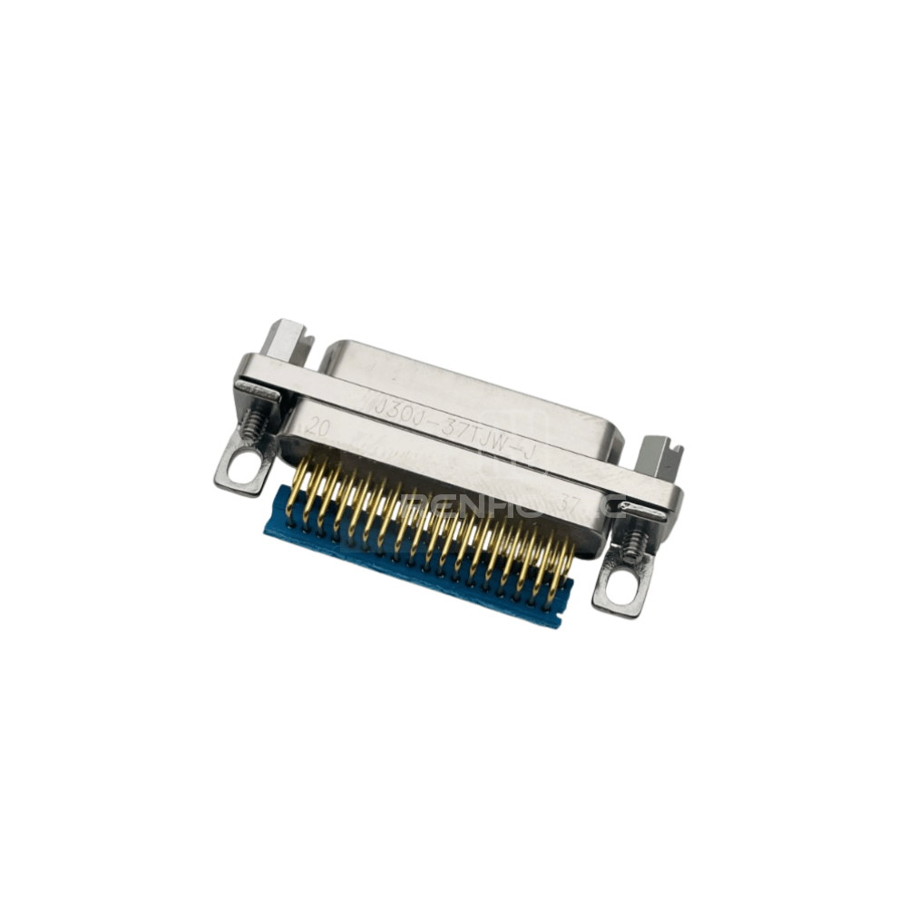 J30J(MIL-DTL-83513 / MDM) Metal Shell 37pin 90 Degree PCB Micro-D MIL-Spec Male Connector, 1.27x2.54mm Grid