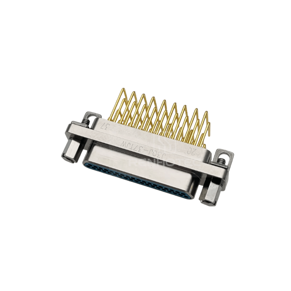 J30J(MIL-DTL-83513 / MDM) Metal Shell 37pin 90 Degree PCB Micro-D MIL-Spec Male with P7 Jackpost Connector
