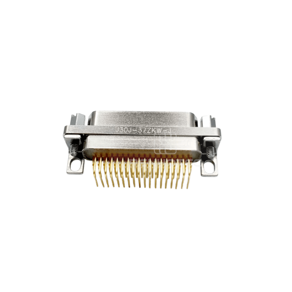 J30J(MIL-DTL-83513 / MDM) Metal Shell 37pin 90 Degree PCB Micro-D MIL-Spec Female Connector with P Jackpost, 1.27x2.54mm Grid - Image 2