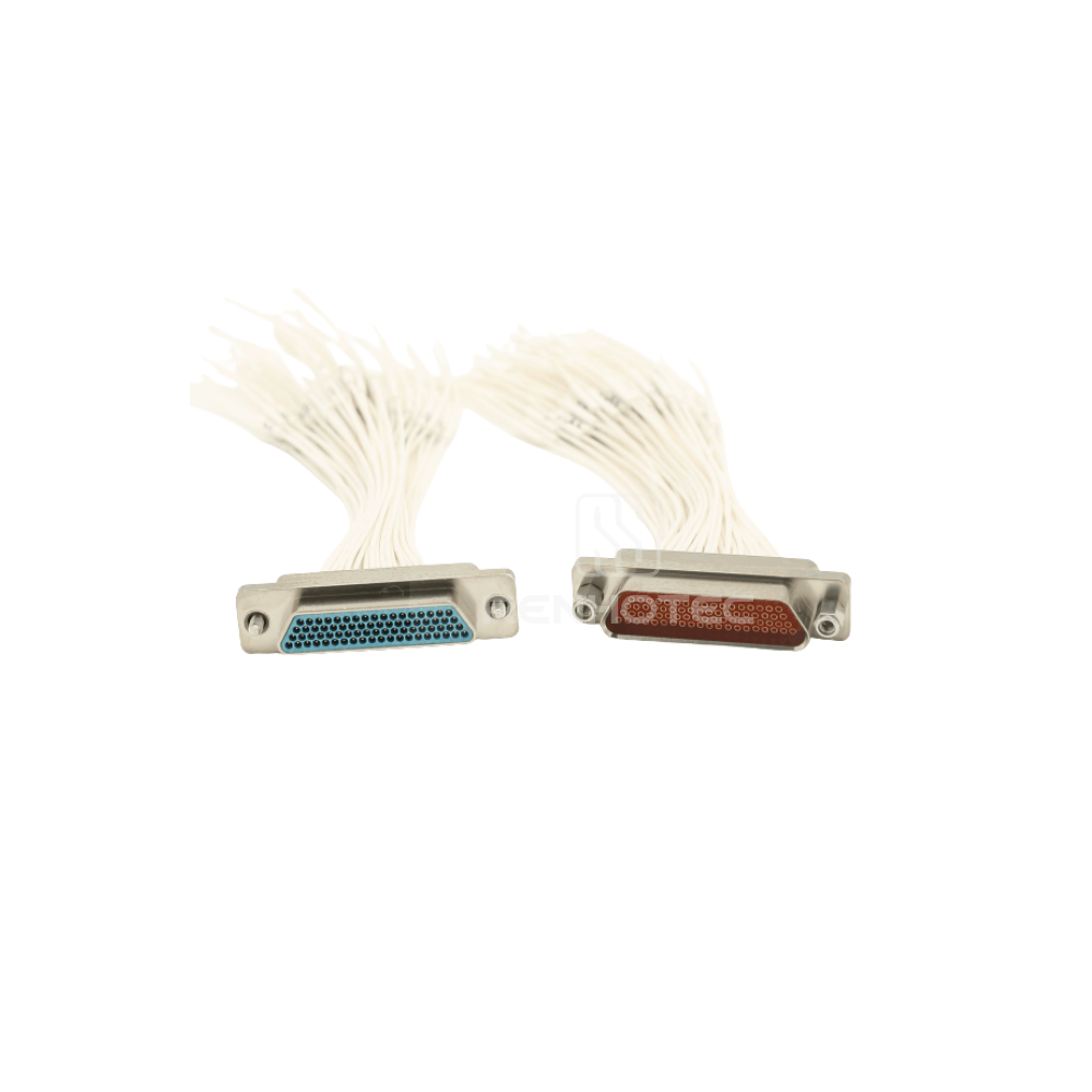 J30J(MIL-DTL-83513 / MDM) Metal Shell 74pin Pre-wired Micro-D MIL-Spec Male Connector with L Jackscrew, L=100cm