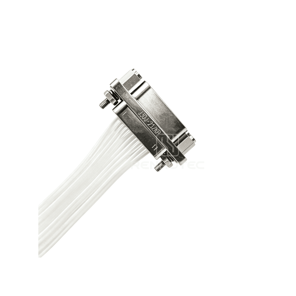 J30J Metal Shell 21pin Pre-wired Micro-D MIL-Spec Female Connector with P Jackpost, L=30cm
