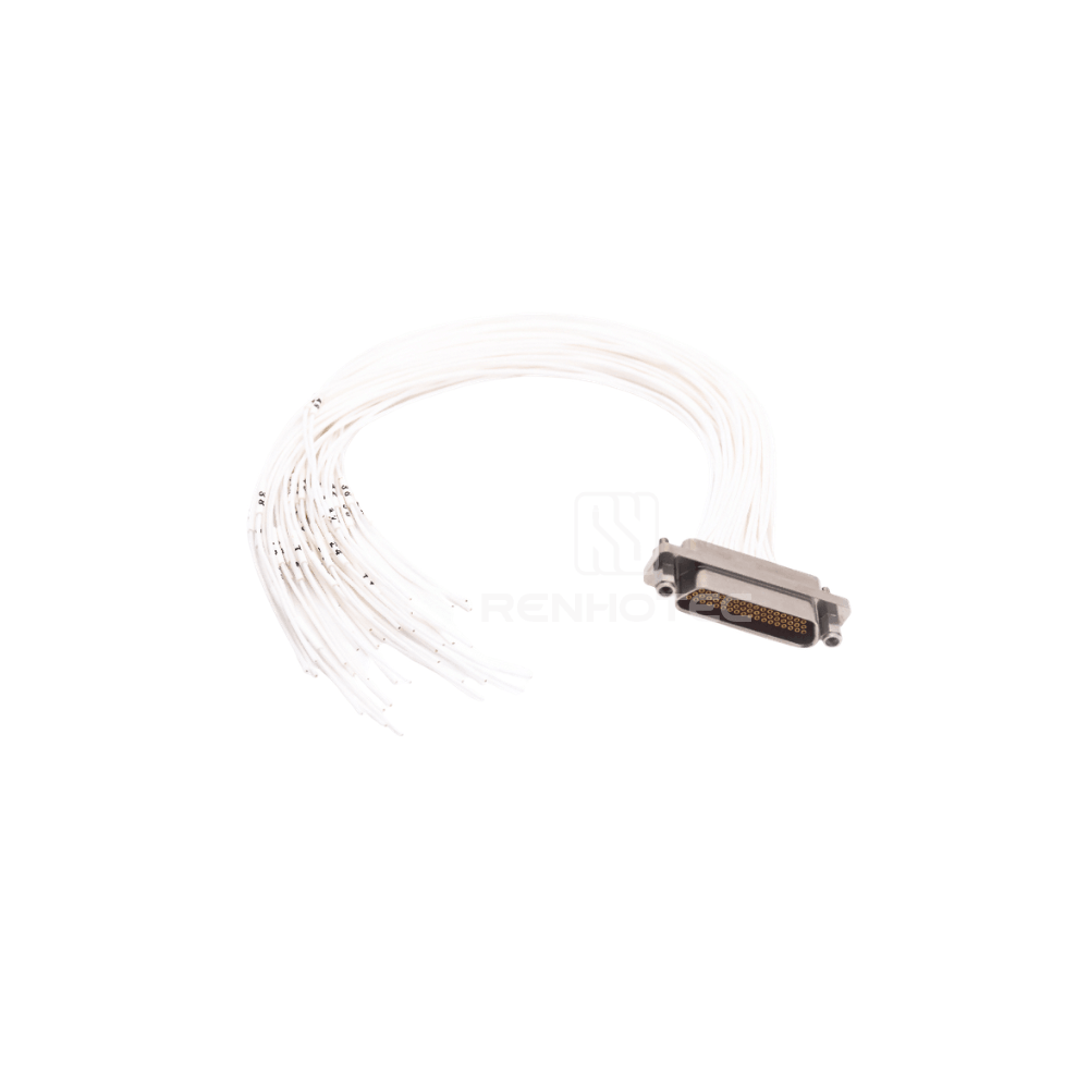 J30J Metal Shell 51pin Pre-Wired Micro-D MIL-Spec Female Connector,L=30cm