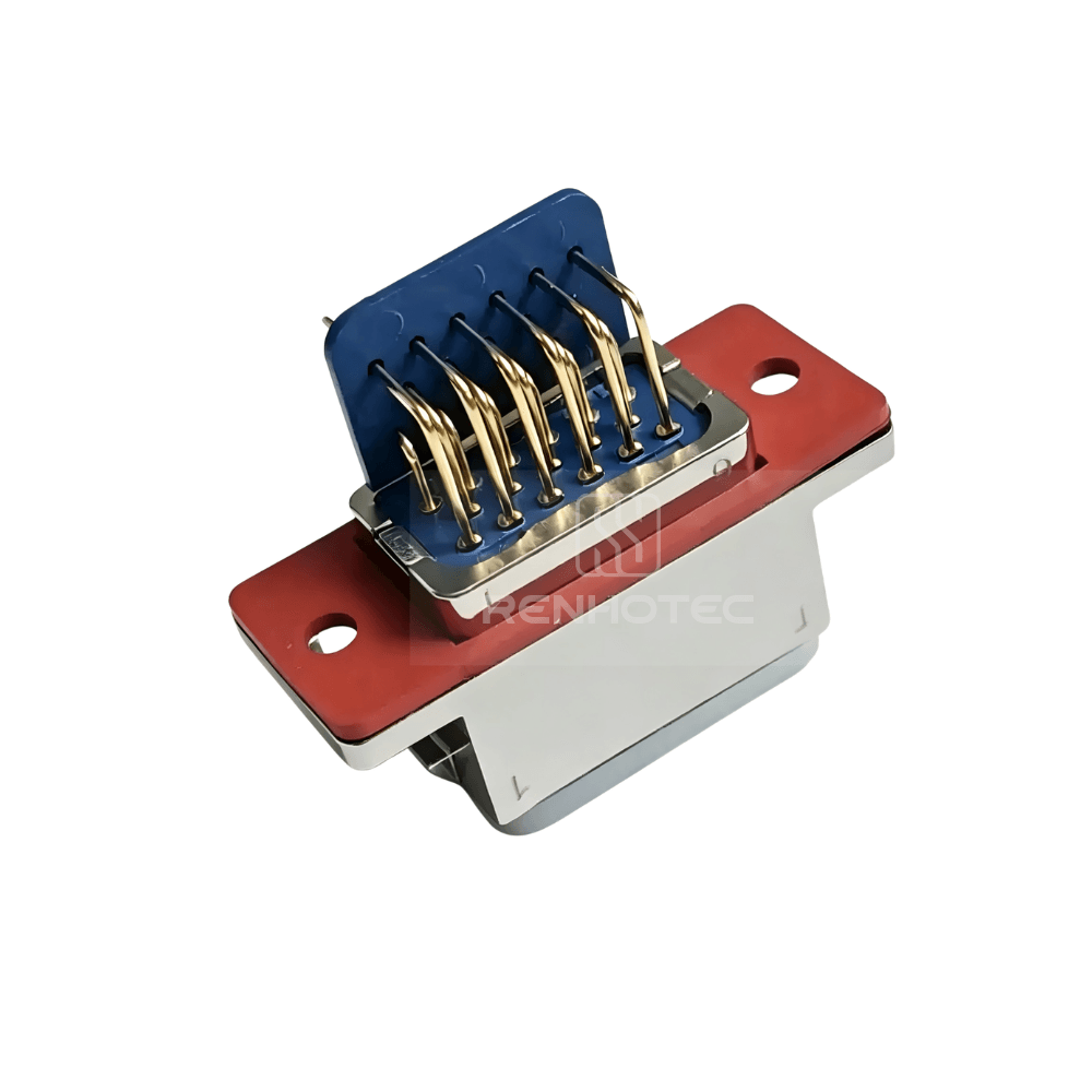 J36A Metal Shell 17pin Micro-D MIL-Spec PCB Mount Right Angled Female Socket J36A-17ZJ4B