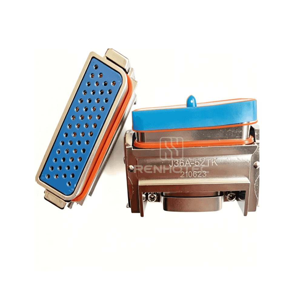 J36A Metal Shell 52pin Micro-D MIL-Spec Male Plug J36A-52TK